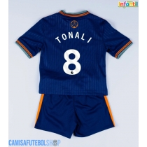 Camisa de time de futebol Newcastle United Sandro Tonali #8 Replicas 3º Equipamento Infantil 2025-26 Manga Curta (+ Calças curtas)
